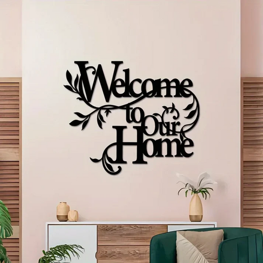 Home Decor Welcome To Our Home Wall Sign Wooden Wall Art